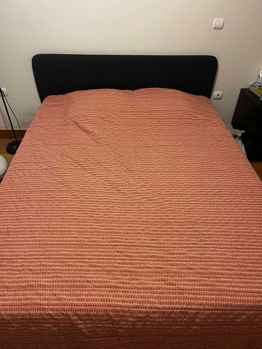 Cama Slatum 160 x 200 + Colchão Abygda