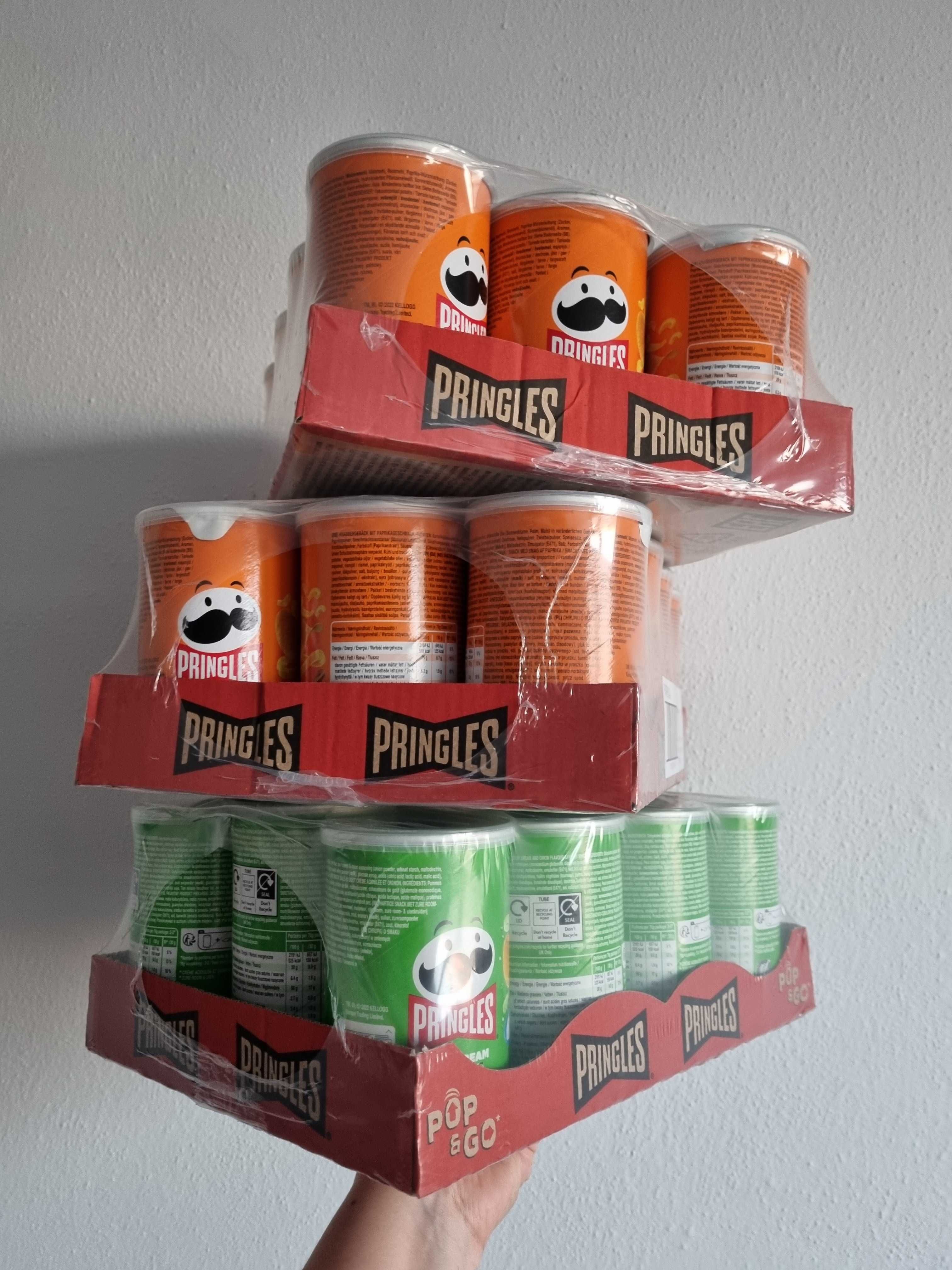 Pringles chipsy 70 g x 36 opakowań papryka cebula pringelsy