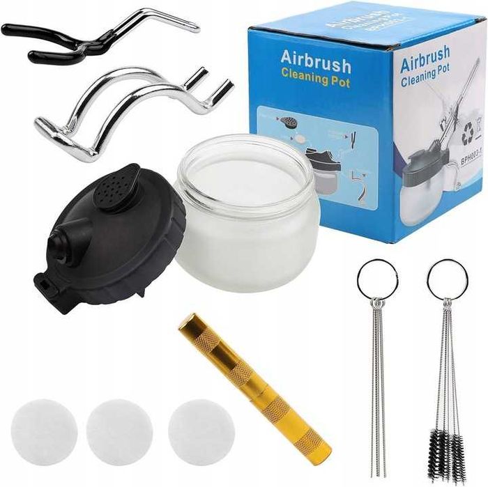 Profesjonalny zestaw do czyszczenia aerografów SWAWIS - Uszkodzony