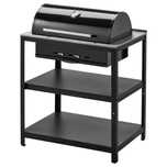 Ikea GRILLSKÄR grill węglowy czarny stal nierdz. 86x61 304.714.47 NOWY