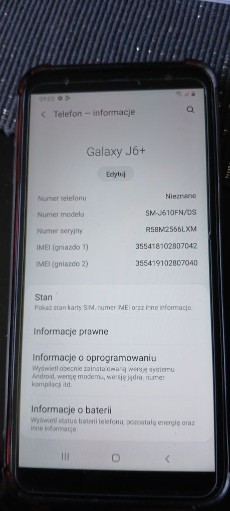 Samsung j6+ sprawny