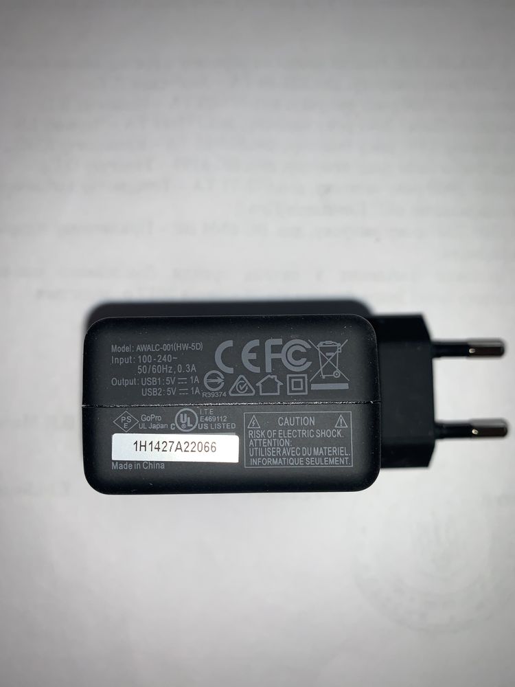 Go Pro bea Hero  Wall Charger international Зарядний пристрій на 2 usb