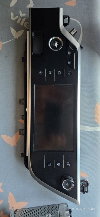 Zestaw ramka, wyświetlacz, radio smeg citroen c4 picasso