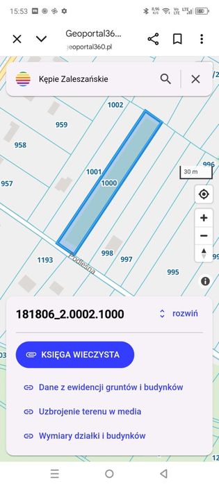 Działka Budowlana Kępie Zaleszańskie