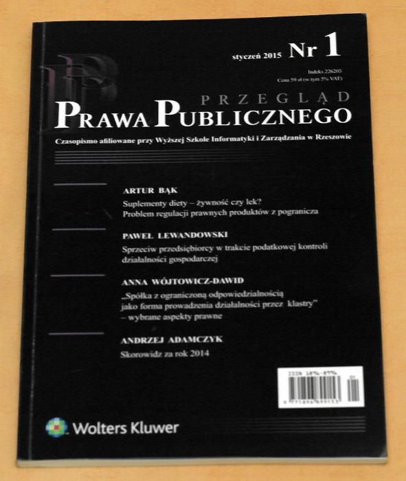 Przegląd Prawa Publicznego 2015, 2020, 2022