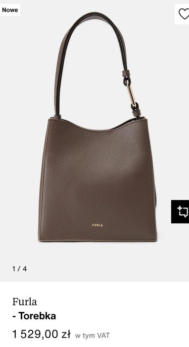 Oryginalna torebka skórzana Furla, Wawa