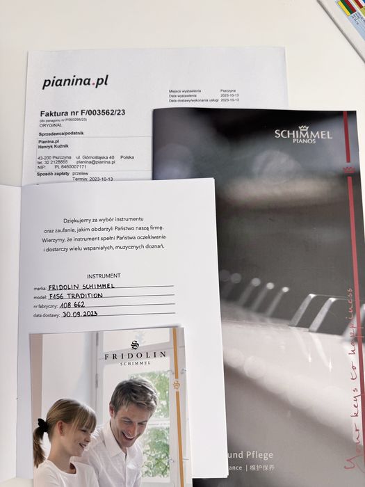 Fortepian Fridolin Schimmel F156 T