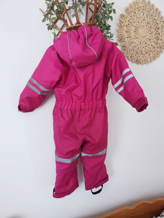 Norweski zimowy różowy kombinezon dla dziewczynki narciarski jednoczęś