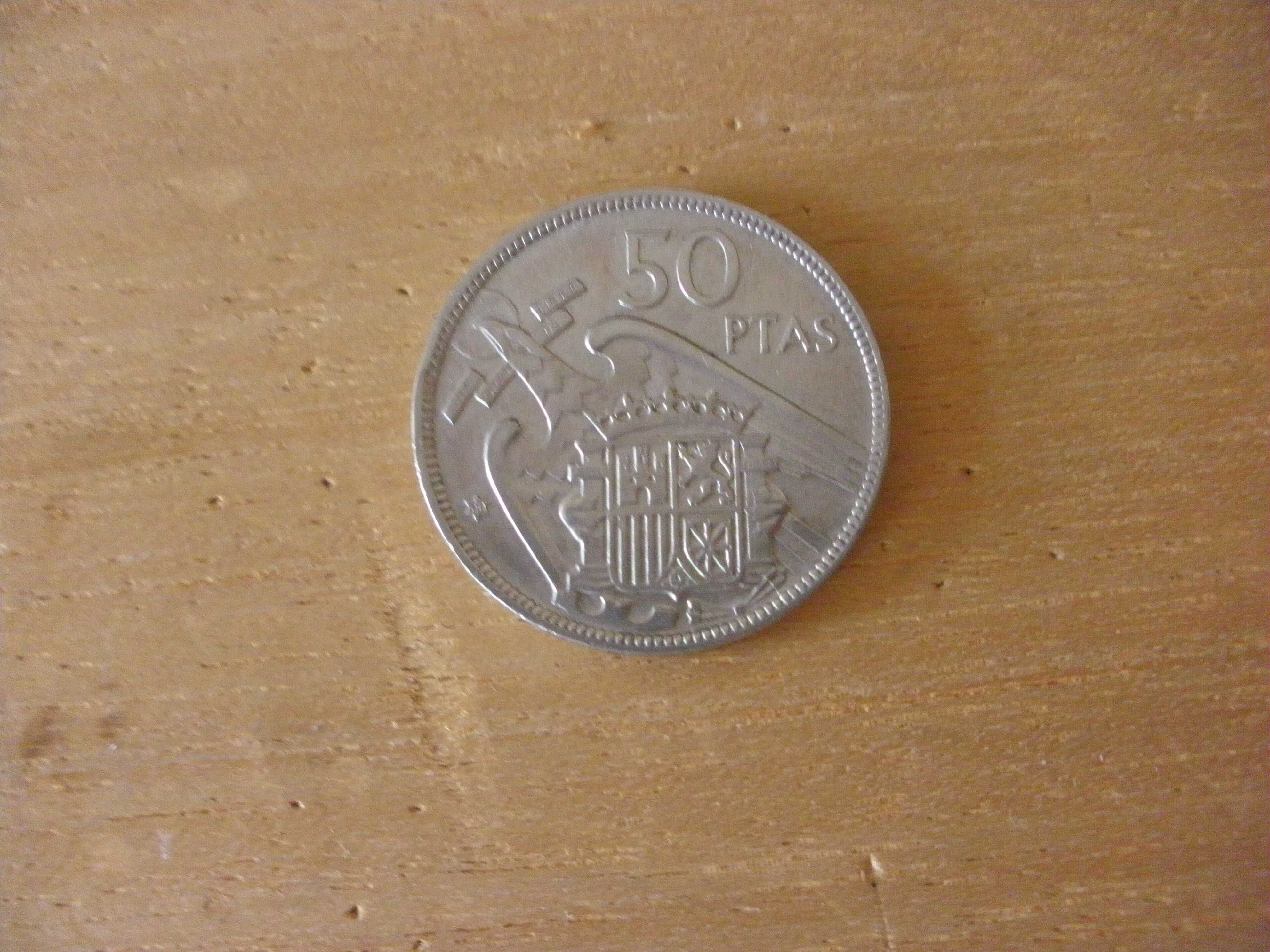 Moeda 50 pesetas 1957