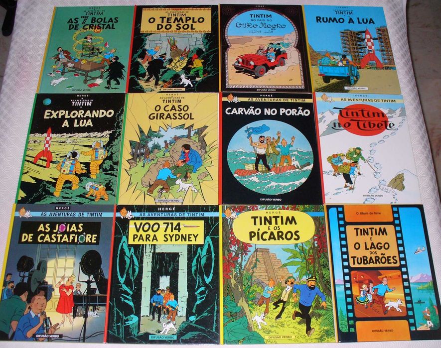 Tintin - Hergé - coleção completa 25 albuns capa dura