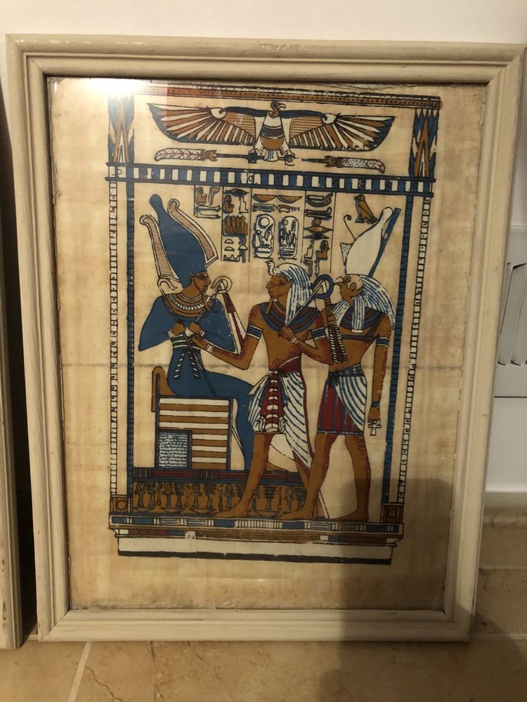Papirusy Egipskie w drewnianej oprawie cena za komplet