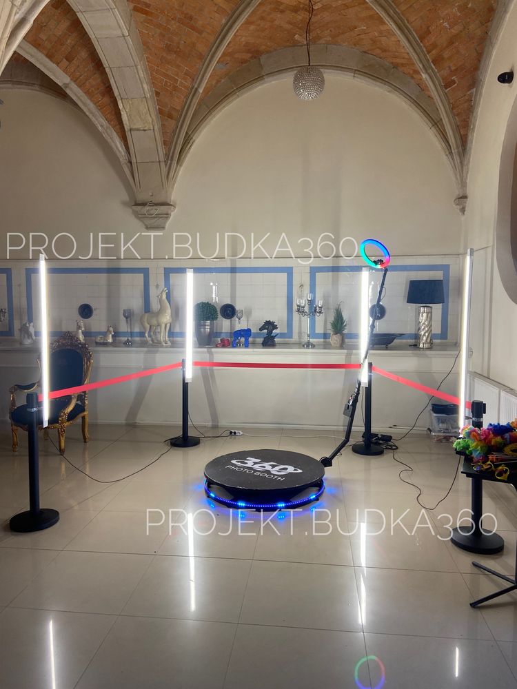 Słupki LED, oświetlenie Fotobudka 360, WROCŁAW