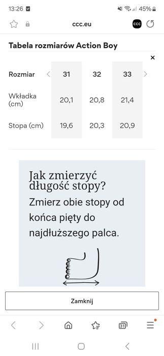 Buty zimowe kozaki trzewiki trapery action boy r 33