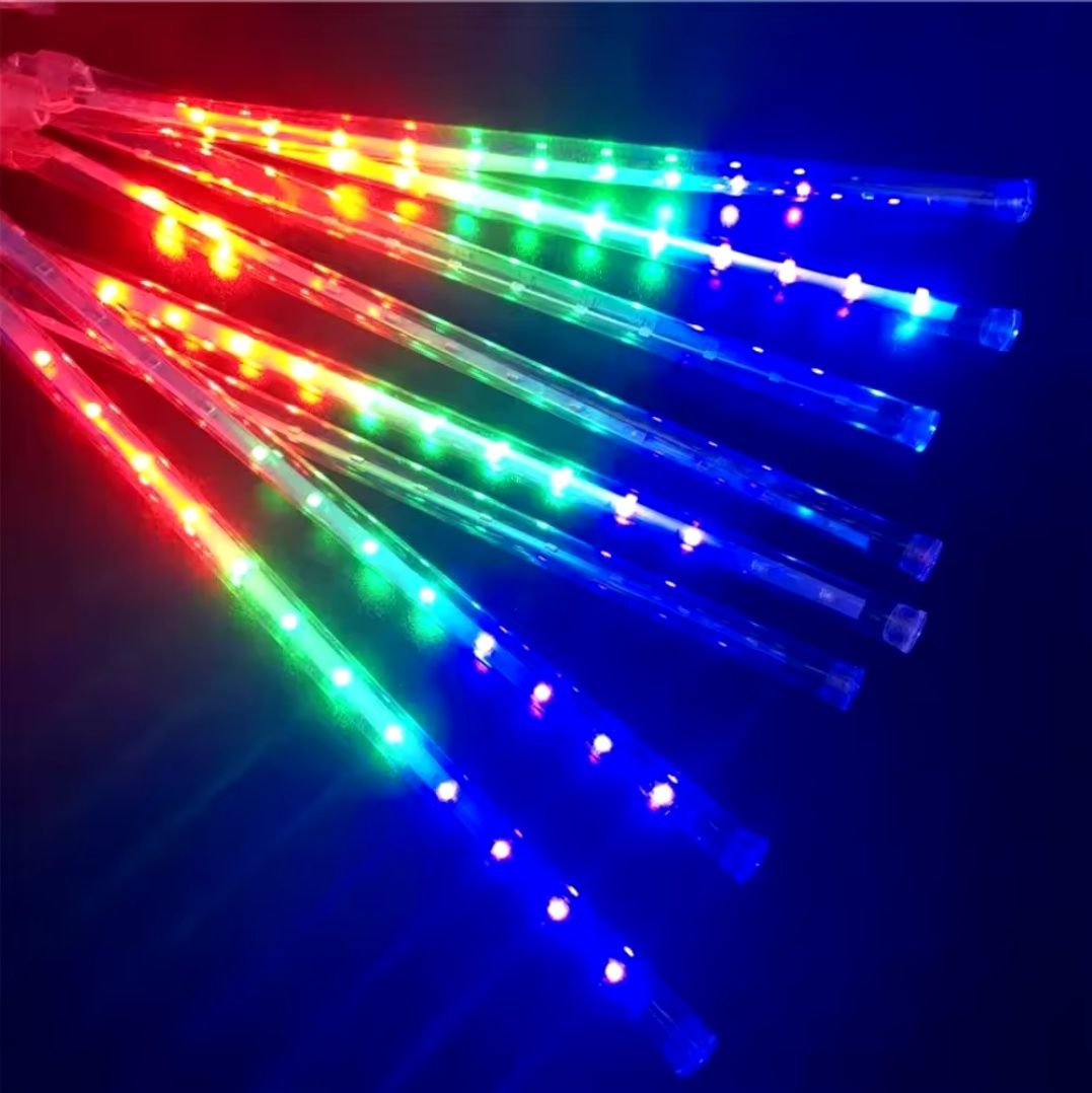 Świąteczne oświetlenie LED spadające sople RGB multi kolor