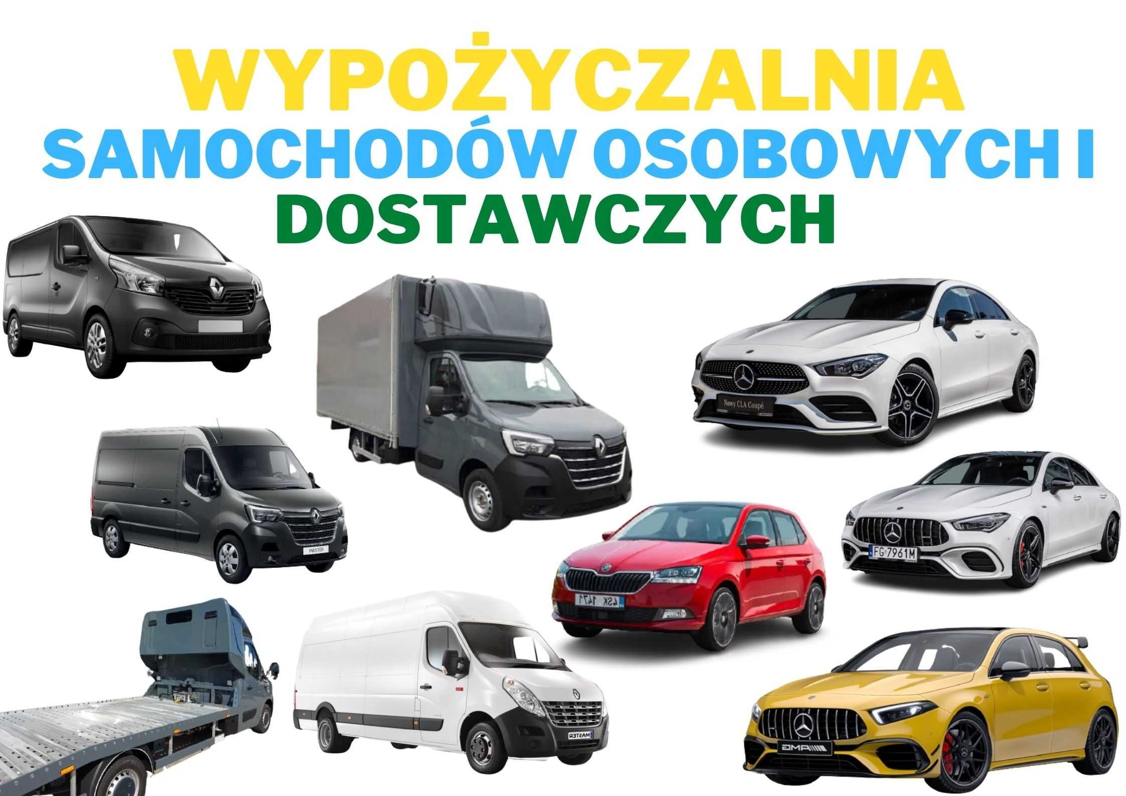 Wypożyczalnia/ Wynajem Samochody osobowe Busy Blaszaki Plandeki - NOWE
