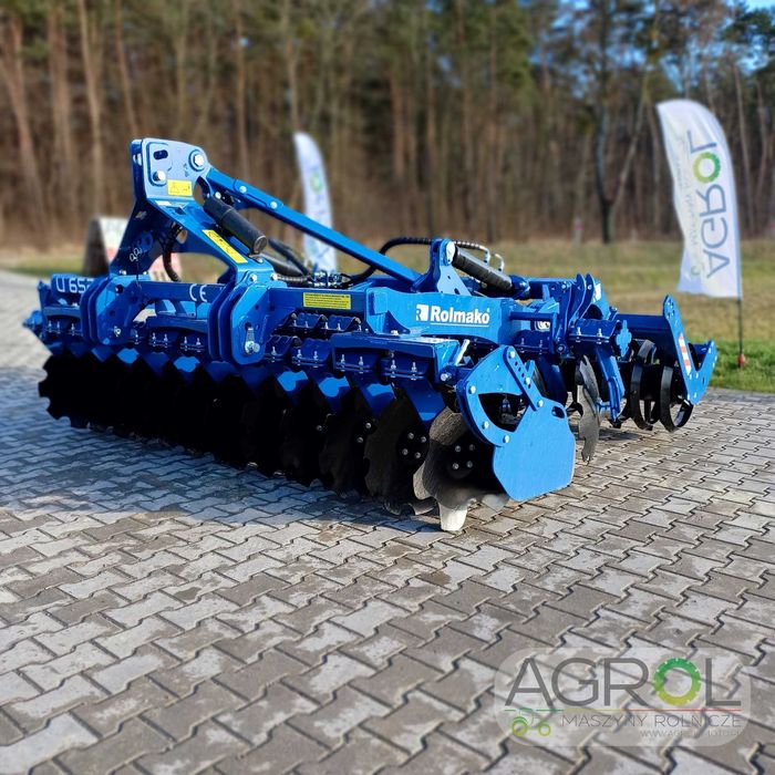 Rolmako brona talerzowa u652 3.0 wał daszkowy hydraulika 4M też