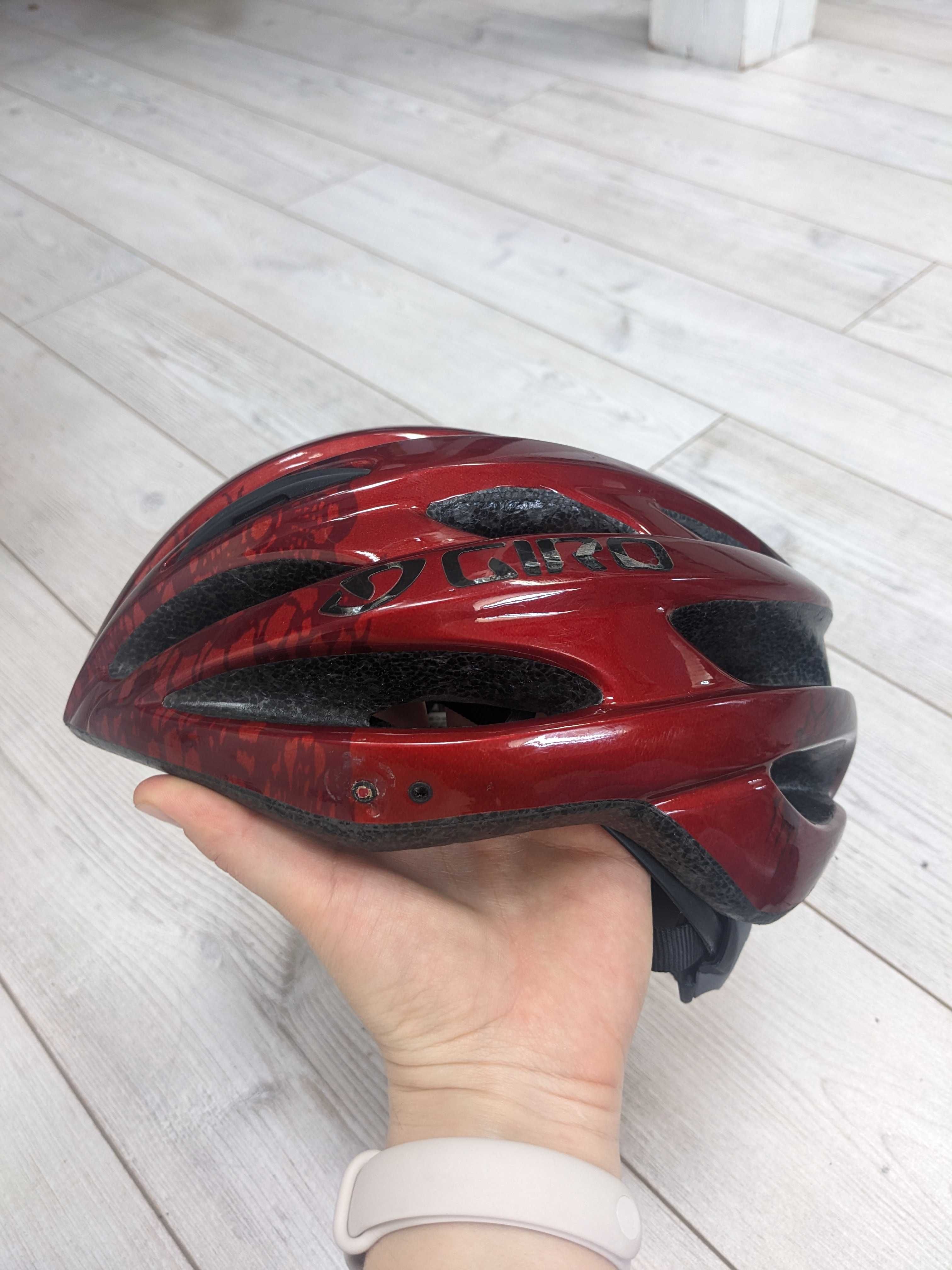 Kask rowerowy damski czerwony