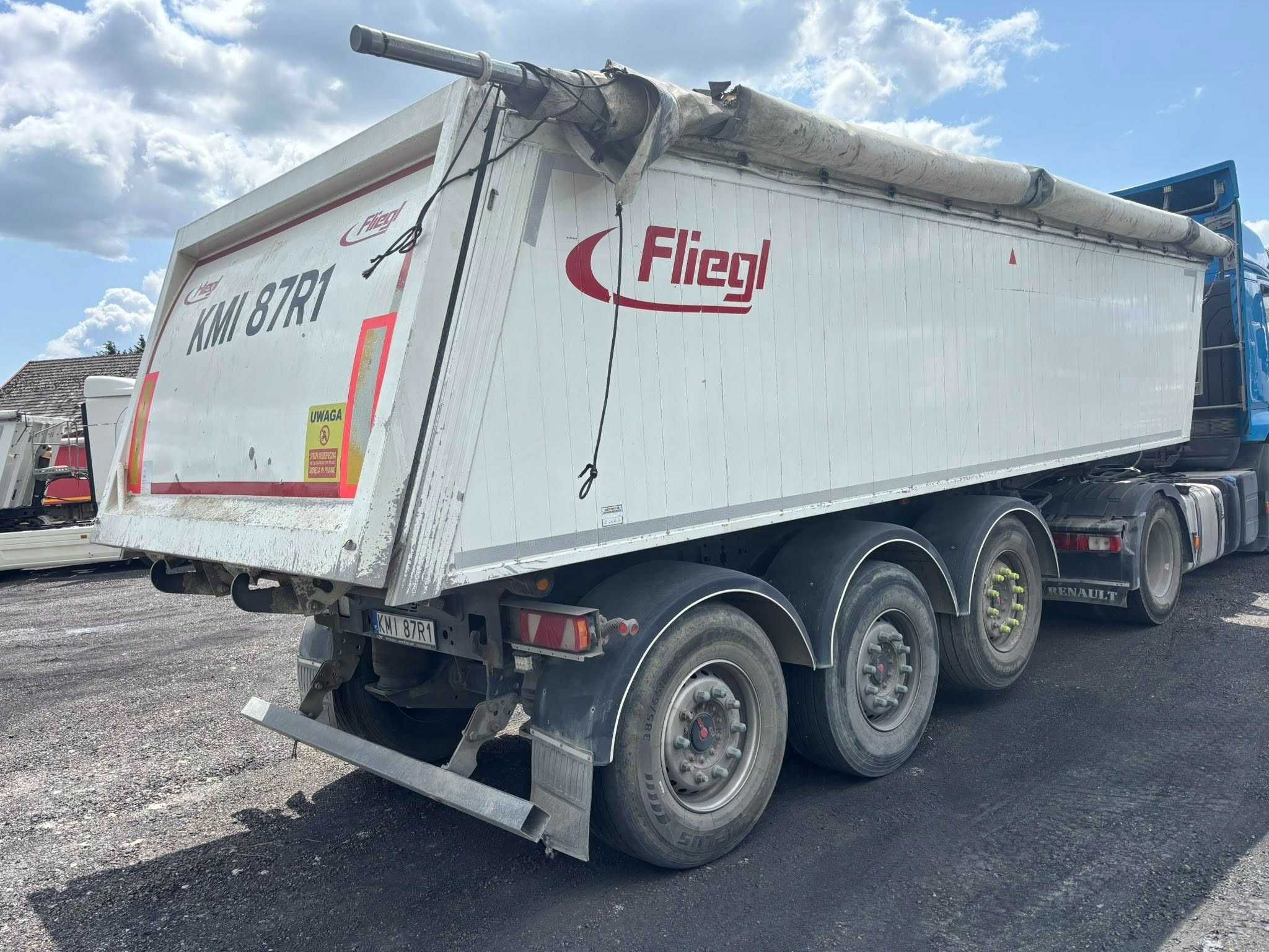 Naczepa Fliegl DHKA 390 wywrotka patelnia 25m3 2021r. waga 4,6t 4600kg