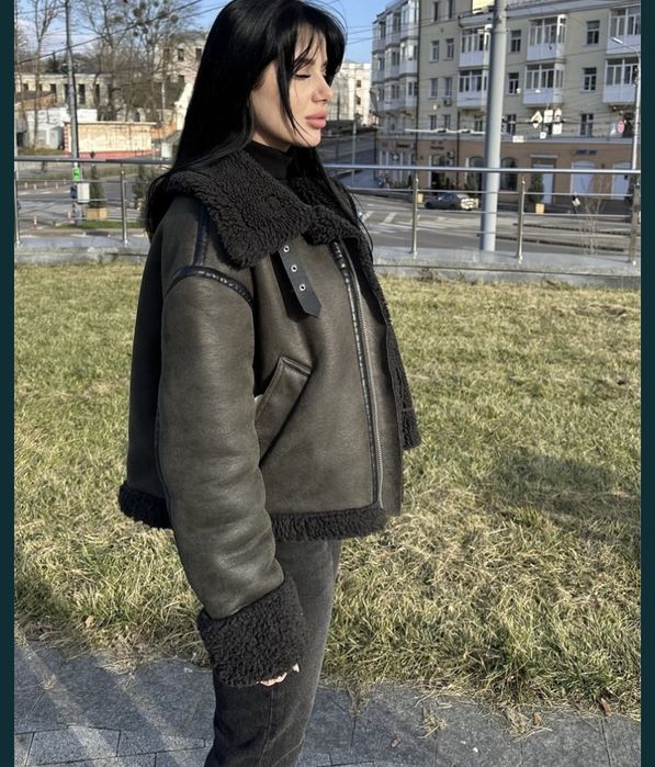 Дублянка Zara  Куртка авиатор Zara зима Дяблянка зара