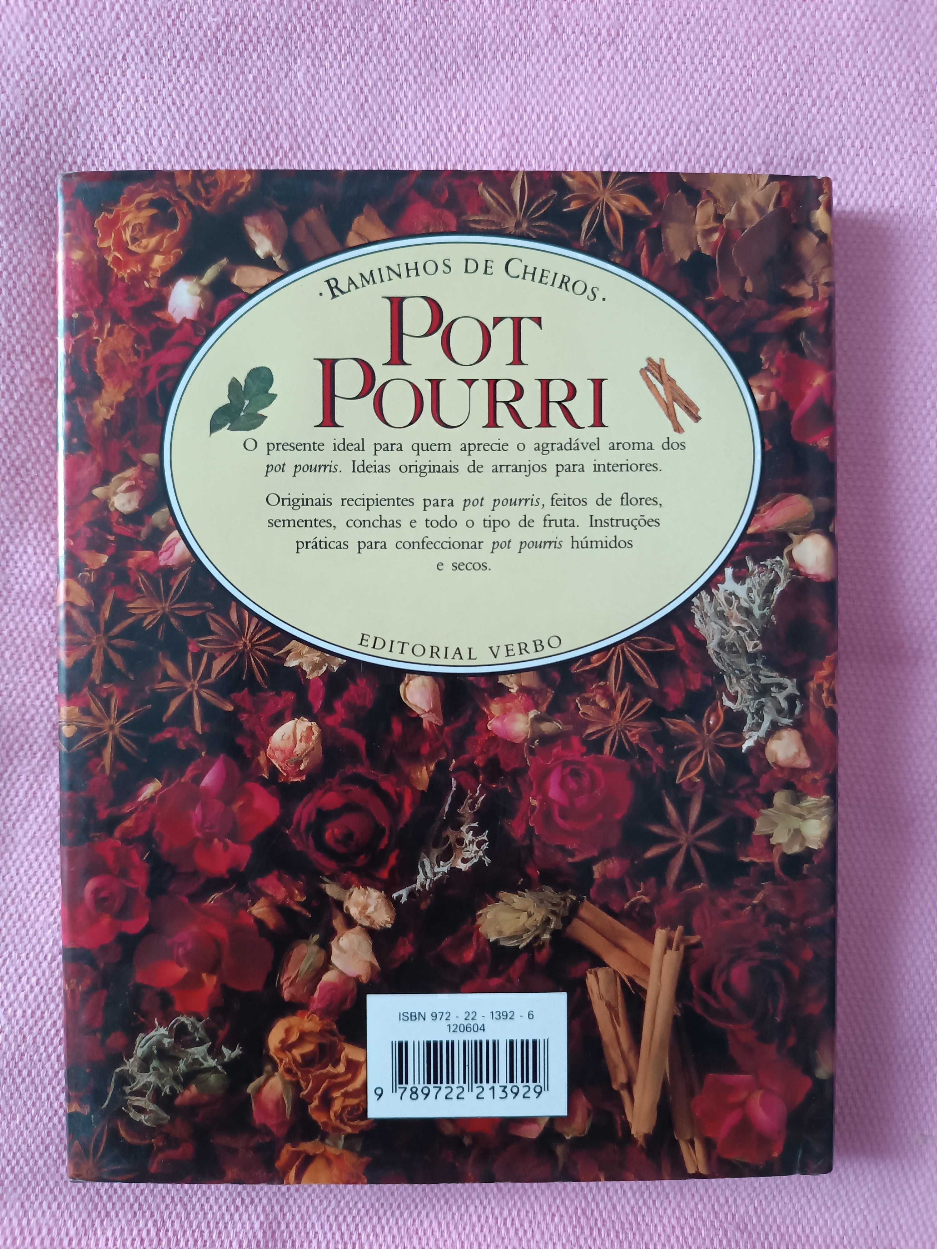 4Livros:Pot pourri/Alfazema/Rosas e Presentes Perfumados em Português