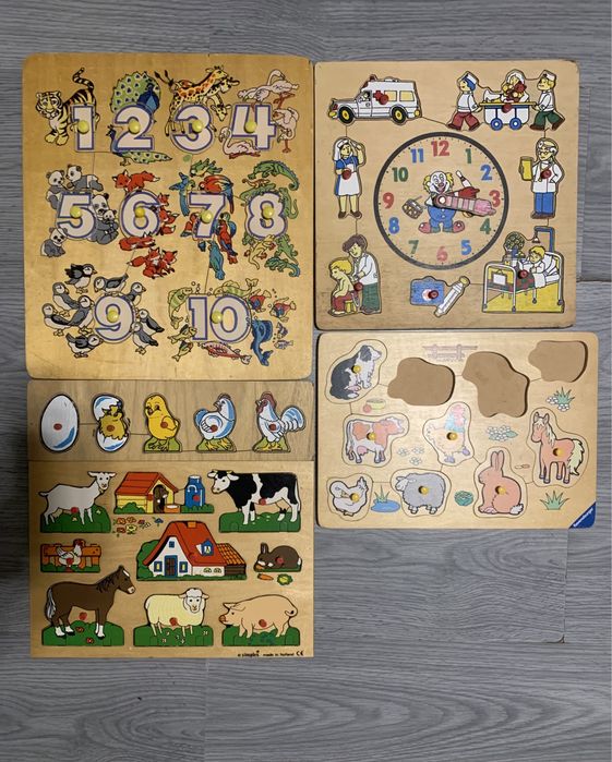 Пазли сортер,дощечкі деревʼяні,вінтажні головоломки від Rolf Голандія