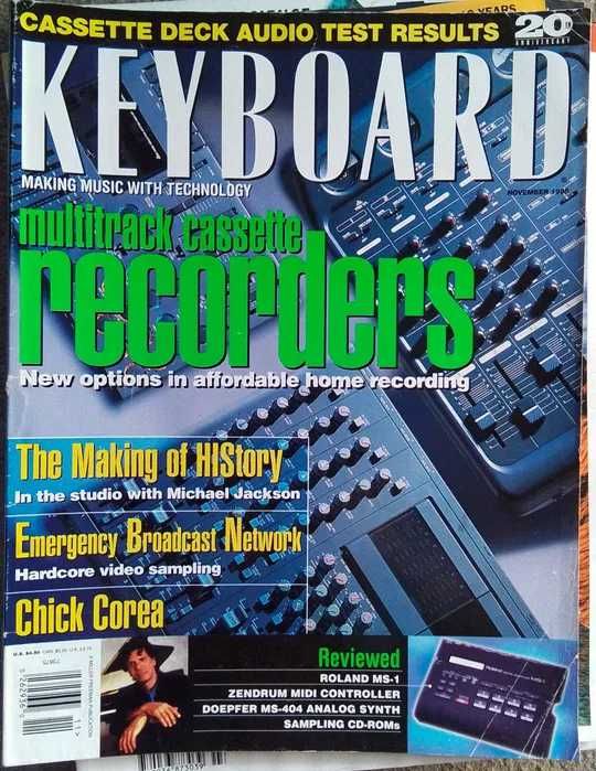 Números antigos da revista Keyboard