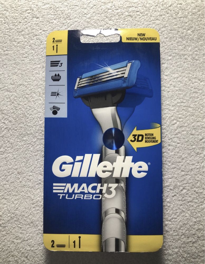 Golarka maszynka do golenia Gillette mach3 turbo NOWA
