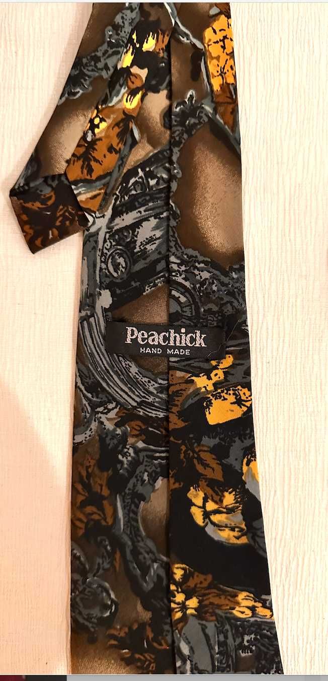 Gravata Peachick - Handmade