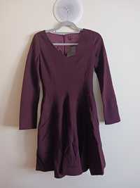 Vestido bordeaux Adolfo Dominguez