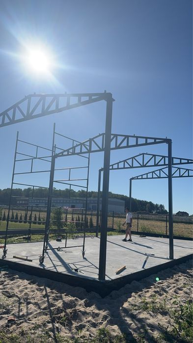 Konstrukcja 6x12m   H/4m Garaż , Wiata , hala, Bez pozwolenia !!!