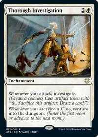 Magic The Gathering карта Thorough Investigation мтг mtg