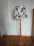 Lampa stojaca z abażurem