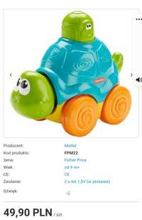 Odjazdowy żółwik marki Fisher-Price do raczkowania