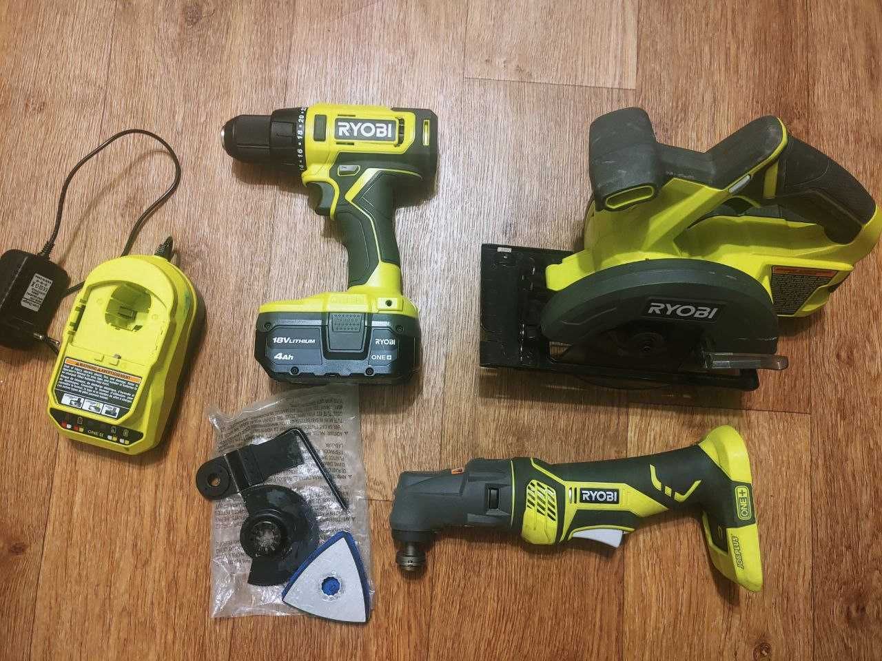 Набор инструментов Ryobi ONE+ 18V для столярных работ