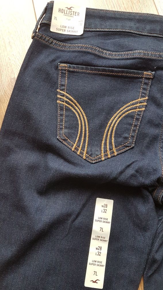 Hollister Co Jeansy Skinny Fit damskie spodnie