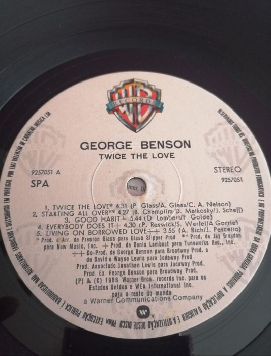 Disco de vinil George Benson 1988