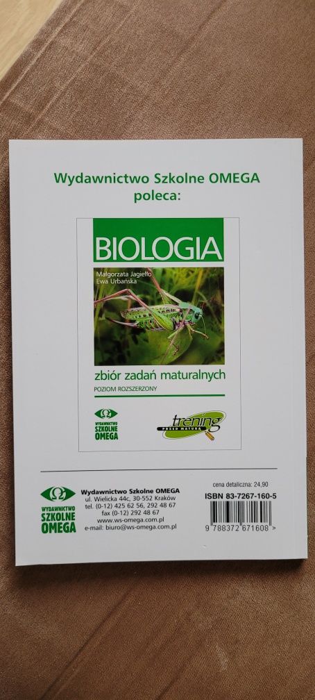 Biologia. Zbiór zadań maturalnych. Poziom podstawowy Omega