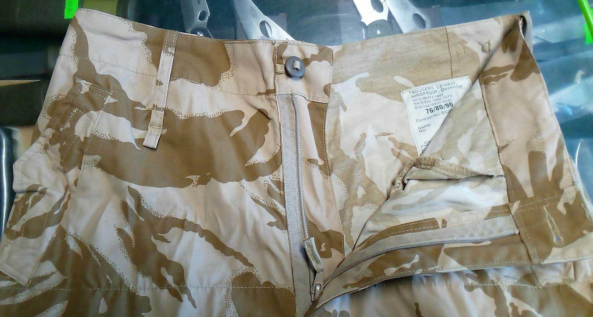 Spodnie Brytyjskie "Windproof DPM Desert" 76/80/96 pas 82 JN #3