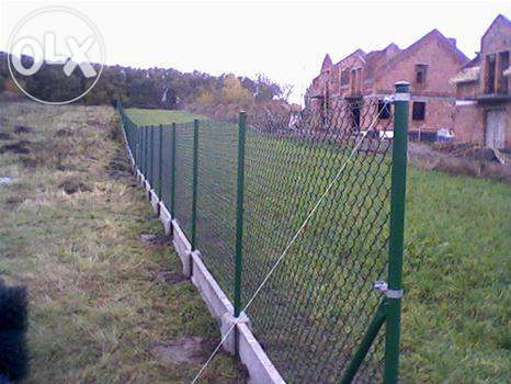 Kompletny materiał na ogrodzenie 47zł (siatka słupki płyta)