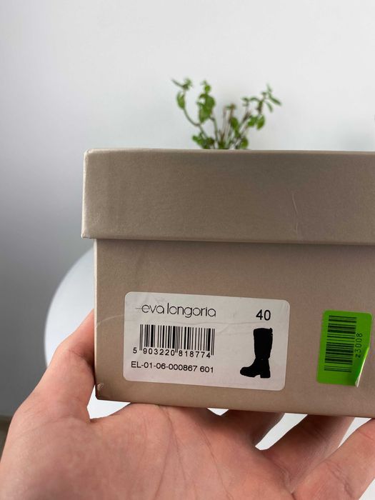 NOWE czarne złote buty kozaki eva longoria r. 40 n17p