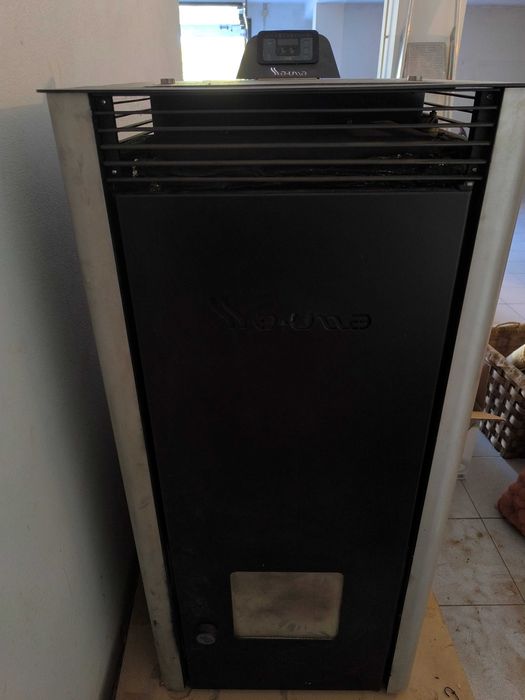 Caldeira a pellets usada