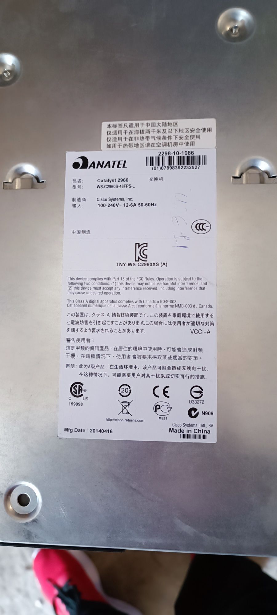 Комутатор Cisco Catalyst WS-C2960S-48FPS-L