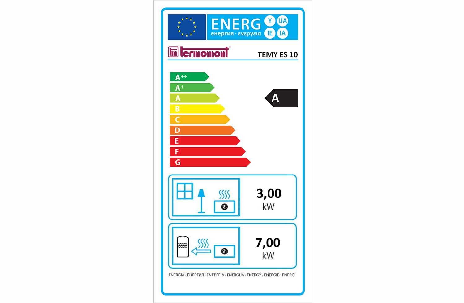 Piec kominek koza kuchenka westfalka kocioł CO TEMY ES 10kW czarna