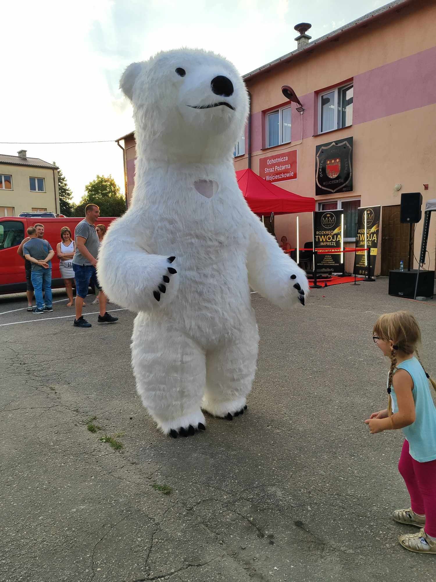 Biały Miś XXL, duży Miś 2,6 m