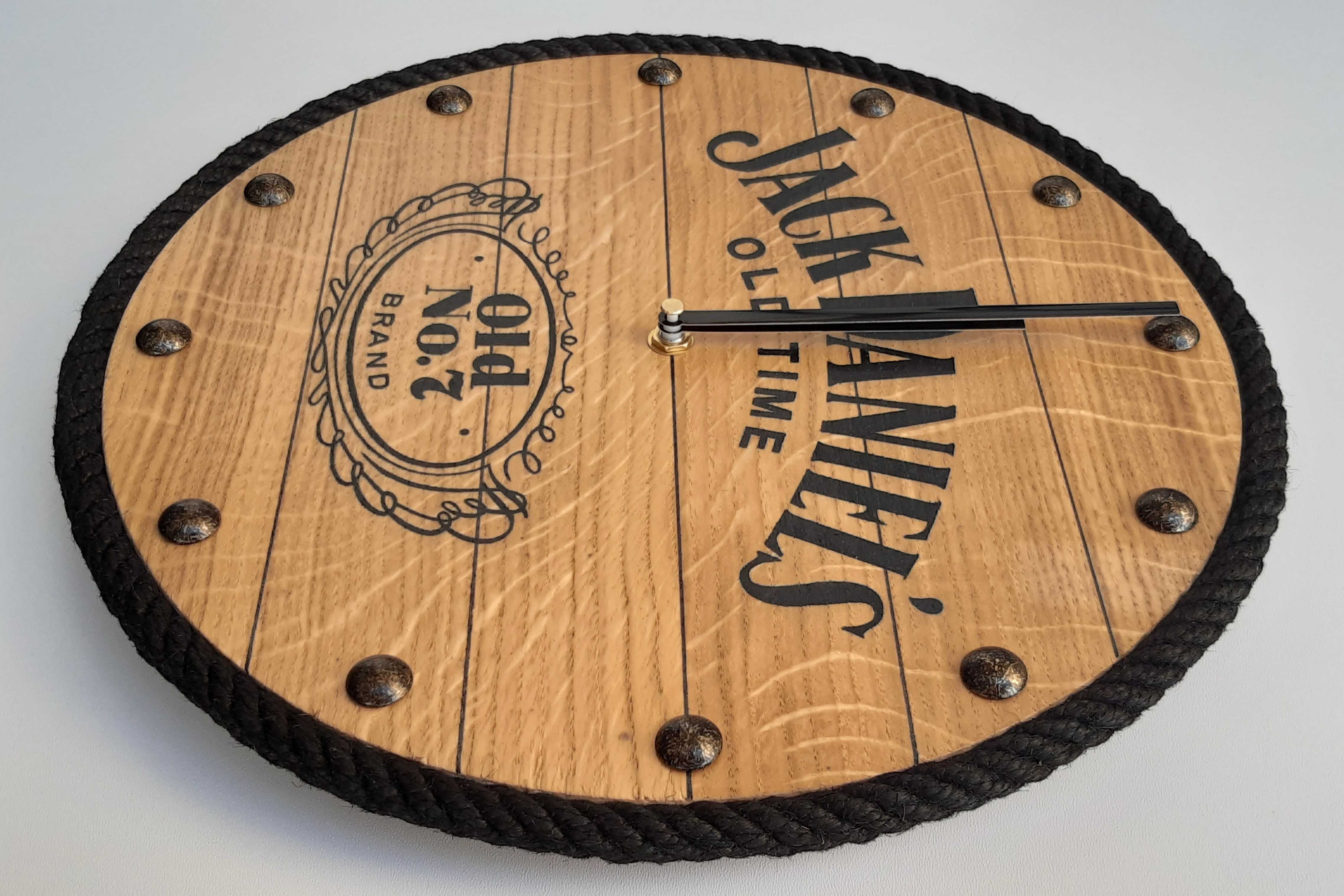 Jack Daniels Prezent dla mężczyzny. DUŻY zegar w stylu Jack Daniels