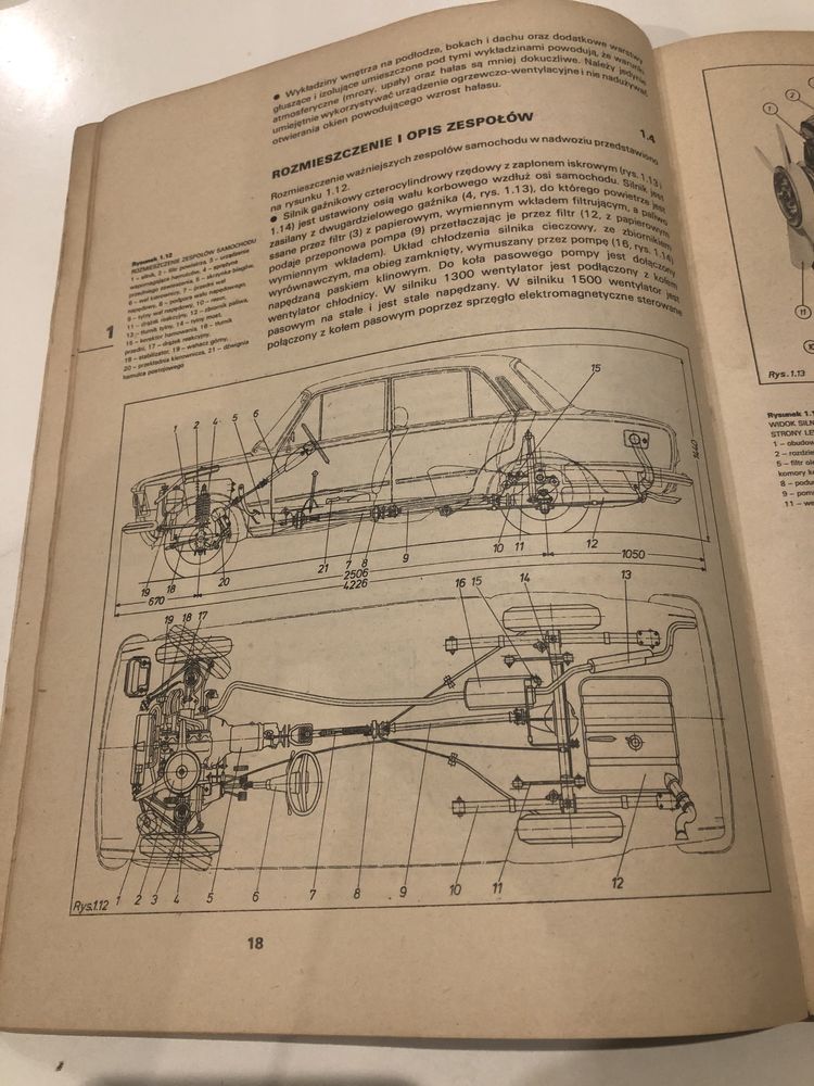 Książka Fiat 125 budowa eksploatacja naprawa