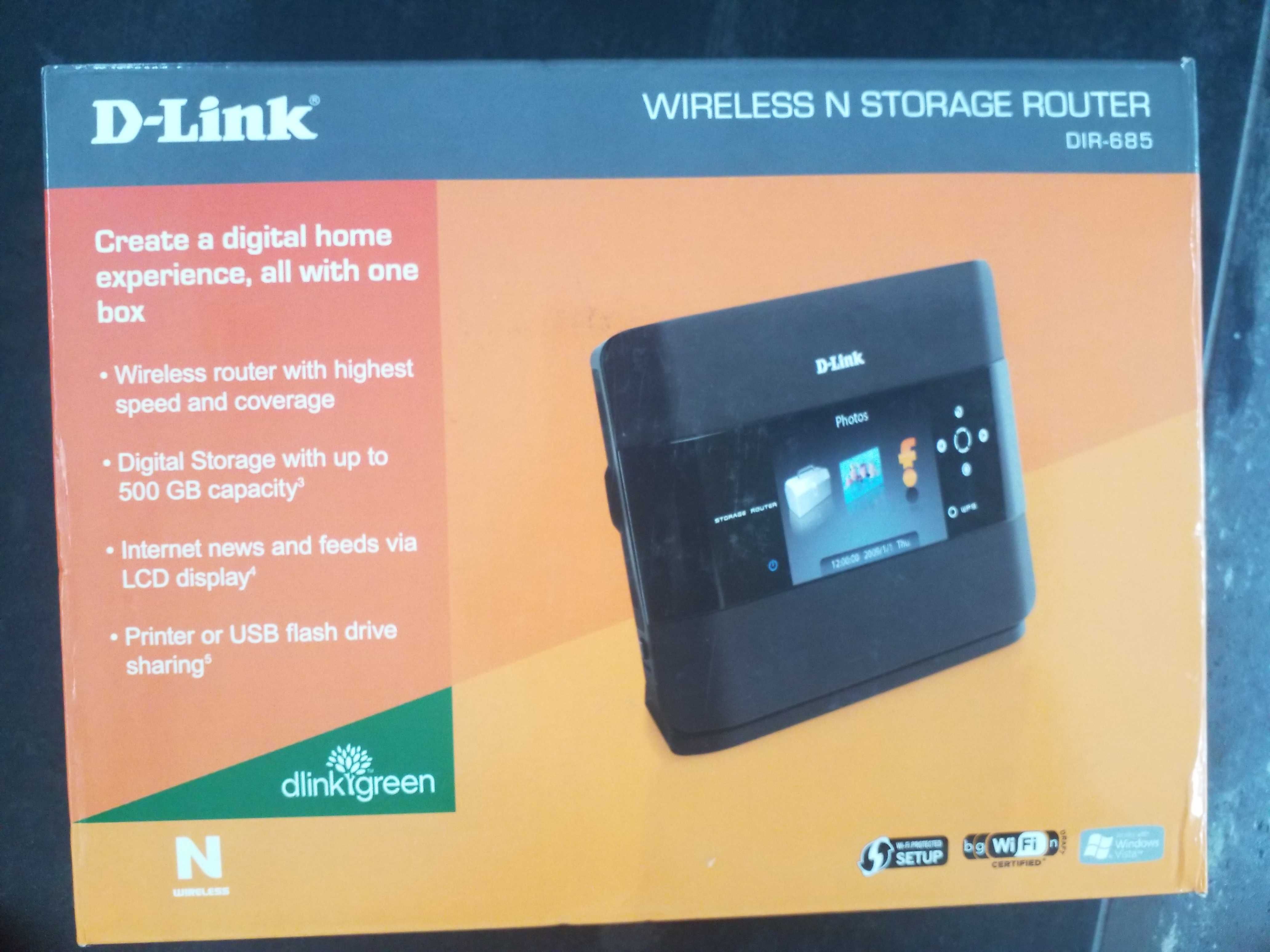 Router D Link wireless n storage DIR-685