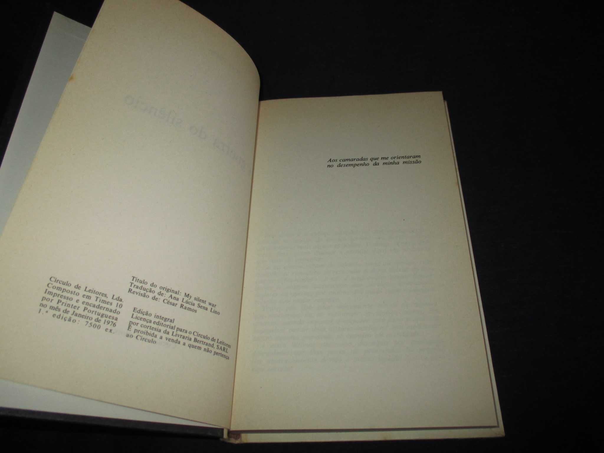 Livro A Guerra do silêncio Kim Philby Círculo de Leitores