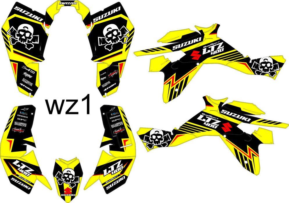 Naklejki Suzuki  LTZ 400 Okleina (2009 - 2015)