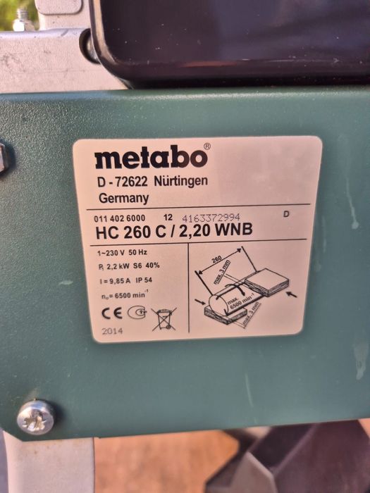 Grubosciowko strugarka Metabo